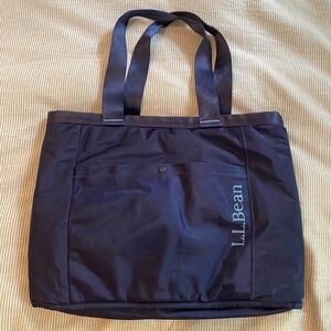 L.L. Bean Puffer Tote in Dark Mariner Blue
